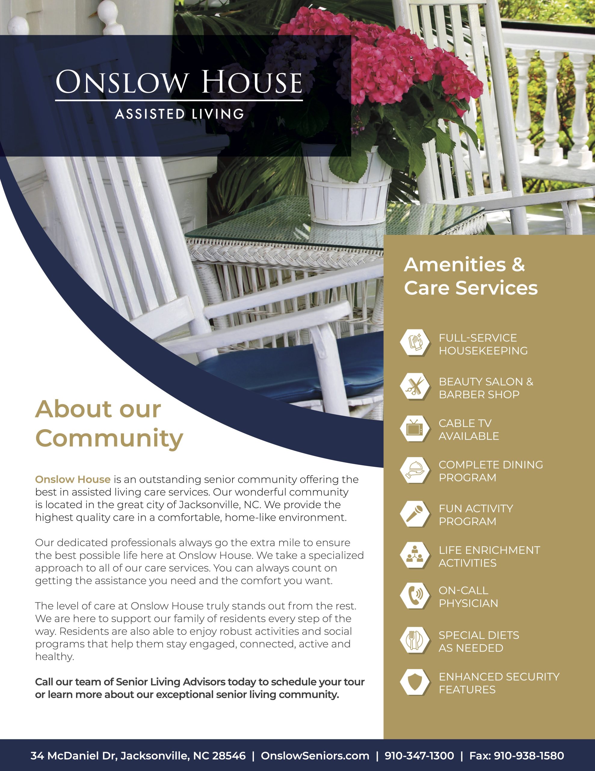 Onslow House- About our Services
